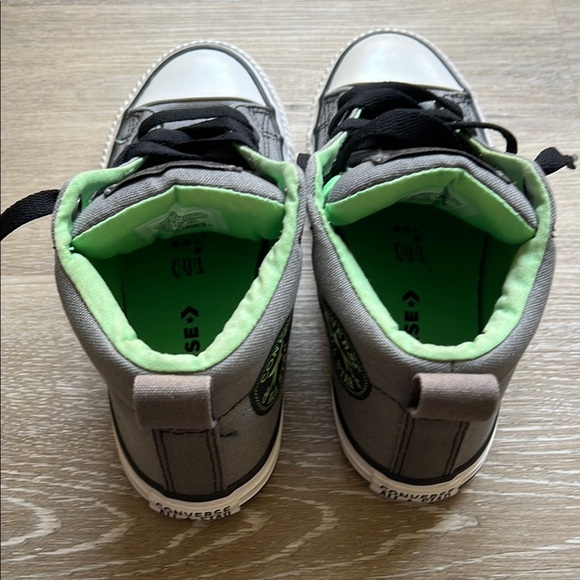 Converse Kids Sneakers - Gray and Green - Picture 4 of 6